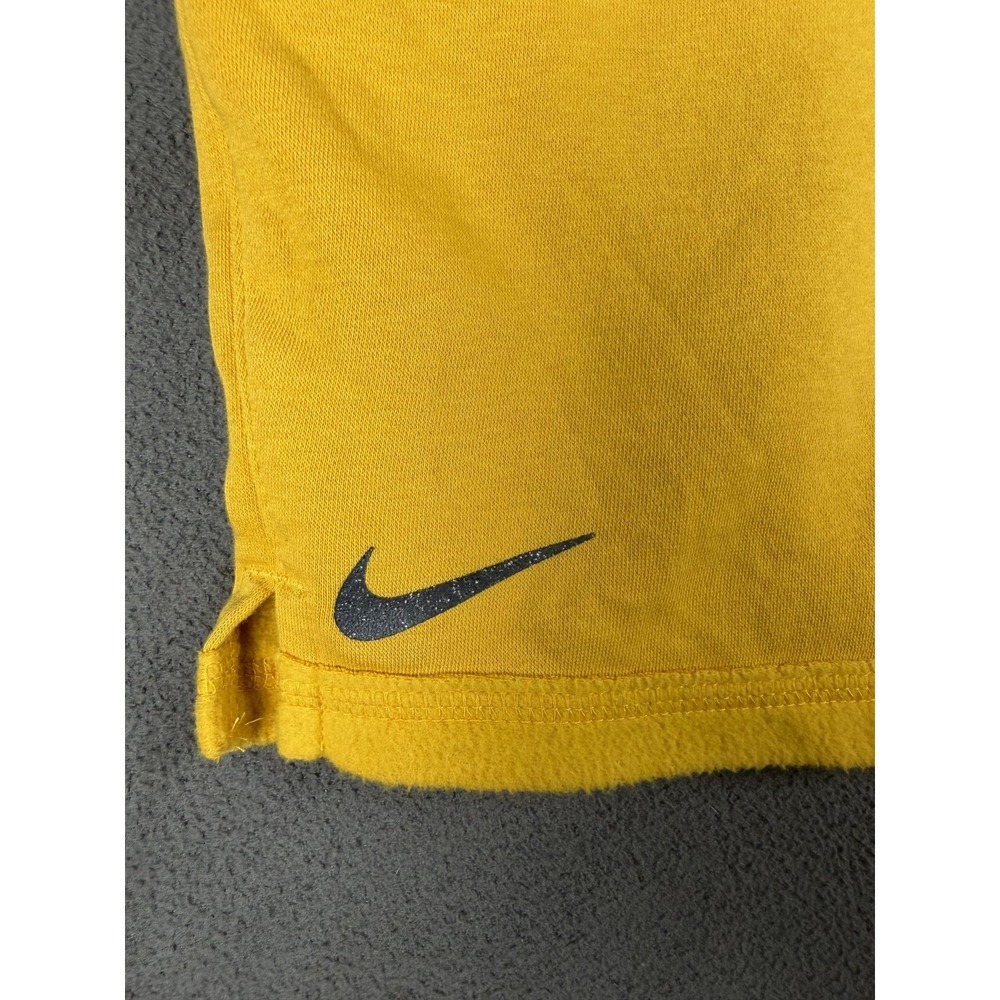 Nike Shorts Mens Medium Yellow Therma-FIT Yoga Fleece Sweat Pockets Training - Picture 6 of 6
